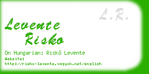 levente risko business card