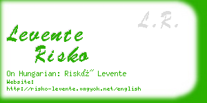 levente risko business card